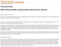 Testing with the Loop Antenna