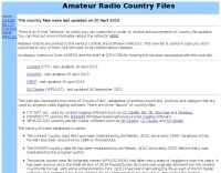 Amateur Radio Country Files