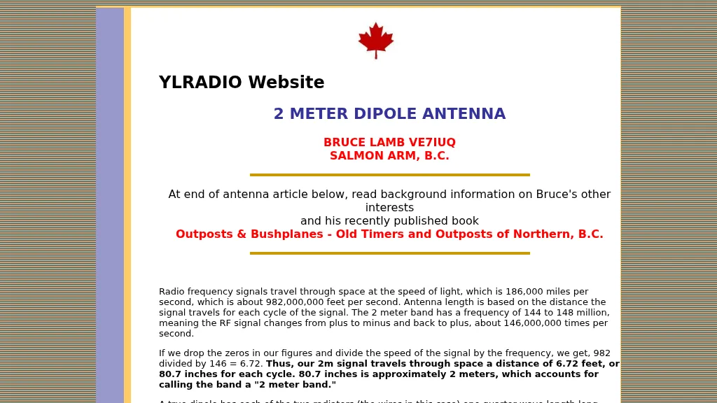 2 meter dipole antenna