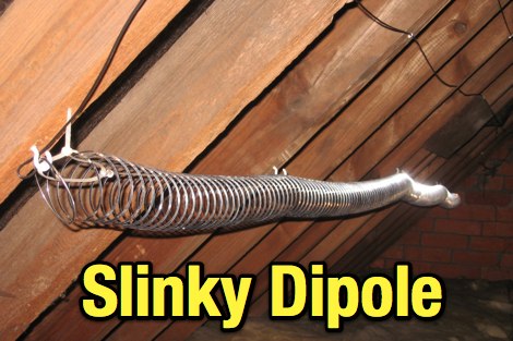 QRP 80 Metre Slinky Dipole