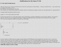 FT-726 AUDIO Modifications