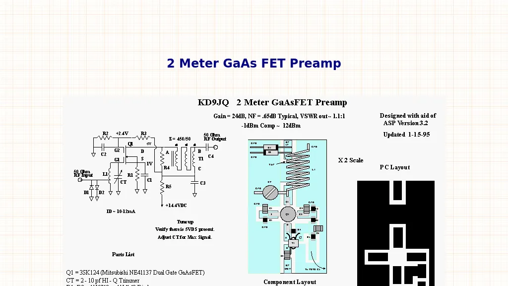 2 Meter GaAs FET Preamp