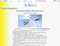 IK4DCS 80-160 mt Sloper antennas
