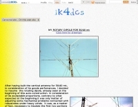 Rotary Dipole for 30 and 40 meters band