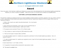 Northern Lighthouse Weekend - Award