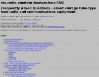 rec.radio.amateur.boatanchors FAQ