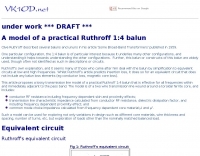 A model of a practical Ruthroff 1:4 balun