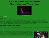 Greg's Homemade Oscilloscope Page