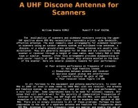 A UHF Discone Antenna for scanners
