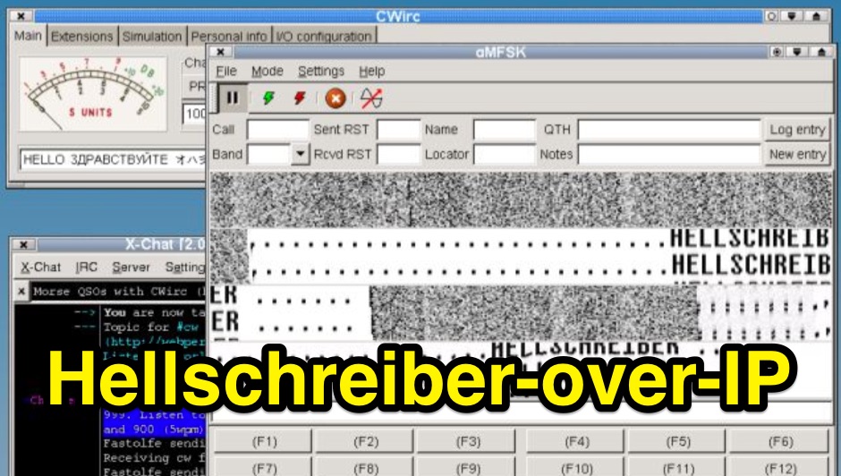 HELLoIP - CWirc Hellschreiber extension