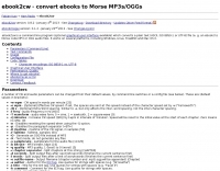 ebook2cw - text to morse