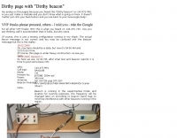 144 Mhz Dirty Beacon project