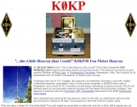 K0KP 10 Meter QRPp Beacon