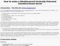 Weatherproof Vertical Antennas - Slim Jim