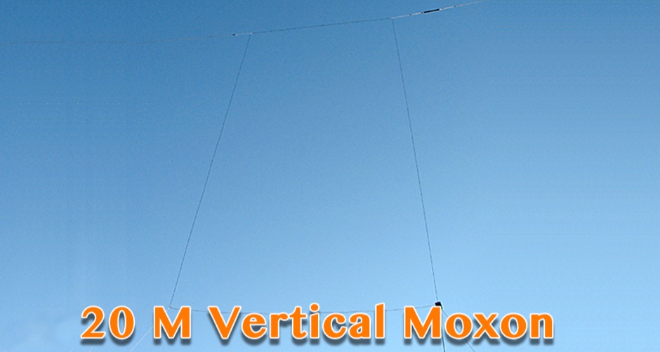 Vertical moxon for 14 Mhz