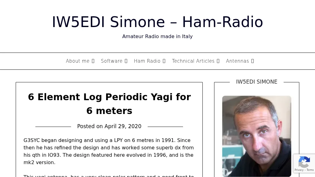 6 element Log Periodic for 50 Mhz
