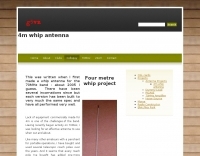 Four metre whip antenna