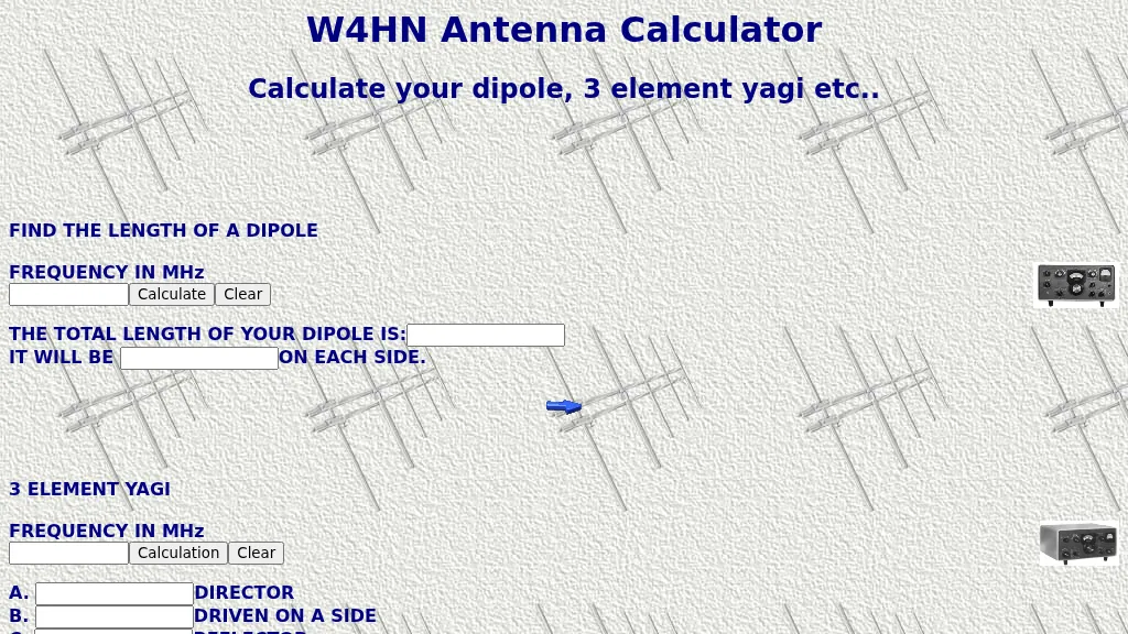 W4HN Antenna Calculator