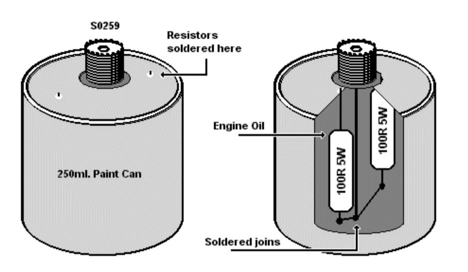 A 50 ohm dummy load