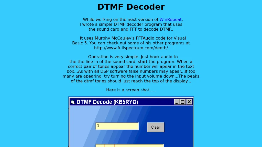 DTMF Decoder