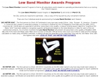 Low Band Monitor Awards