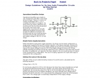 Designing Op Amp Audio PreAmplifiers