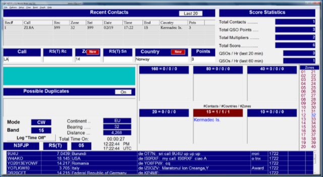 CQ World Wide Contest Log