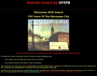 Awards issued by SP5PB