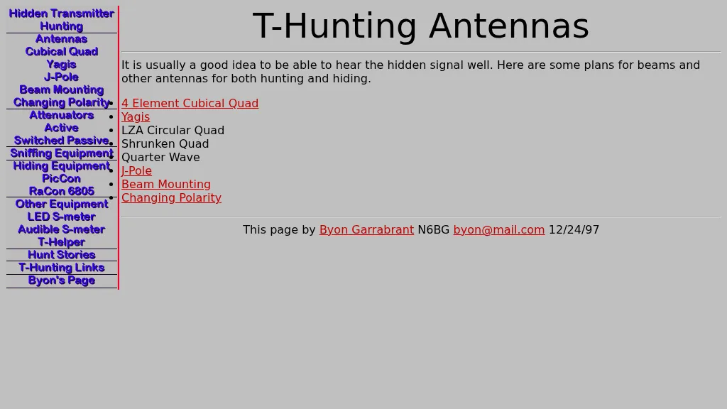 T-Hunting Antennas