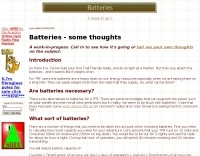 Batteries - some thoughts