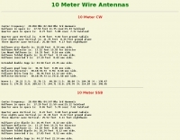 10 Meter Wire Antennas