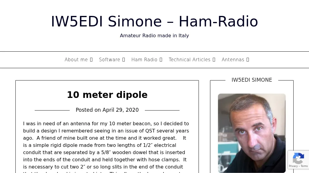 10 Meter Vertical Dipole