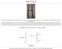 The Tiny 2 - 144 Mhz beam antenna