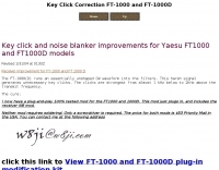 Key Click Correction FT-1000 and FT-1000D