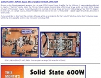 600W 50Mhz power amplifier