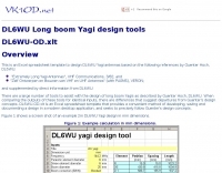 DL6WU Long boom Yagi design tools