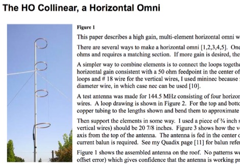 The HO Collinear, a Horizontal Omni