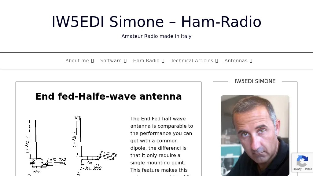 End fed-Halfe-wave antenna