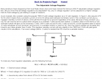 The Adjustable Voltage Regulator
