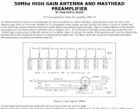 ZS2FM 50MHz High Gain Antenna