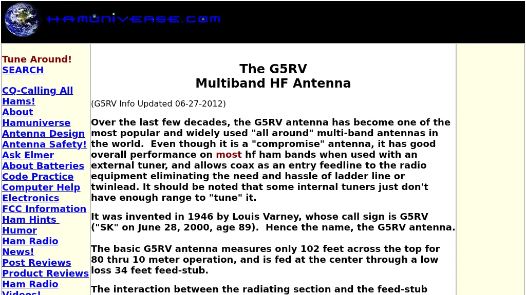 G5RV Multiband Antenna