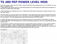 TS480 power level mod