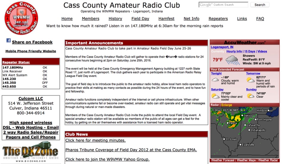 W9VMW Cass County Amateur Radio Club
