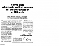 High gain vertical antenna for UHF