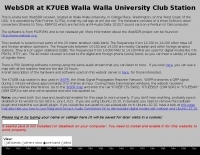 WebSDR in USA K7UEB