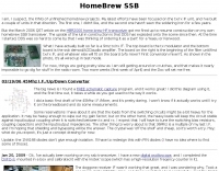 Home Brew HF SSB Transceiver