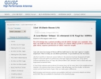 11el 50MHz Low Noise LFA Yagi