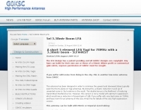 5 elements LFA Yagi for 70MHz