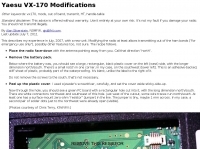 Yaesu VX-170 Modifications