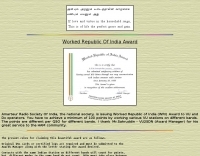 Worked Republic Of India Award